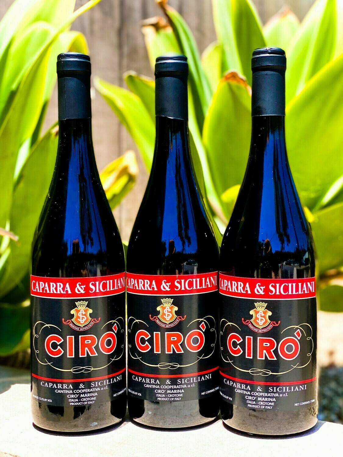 Caparra Siciliani Scala Ciro Red Highland Park Wine